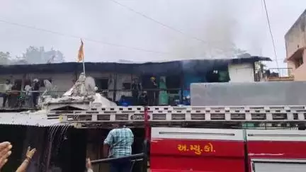 અમદાવાદ શહેર: શહેરના અસારવા હરિપુરા ગાર્ડન પાસે મકાનમાં લાગી આગ