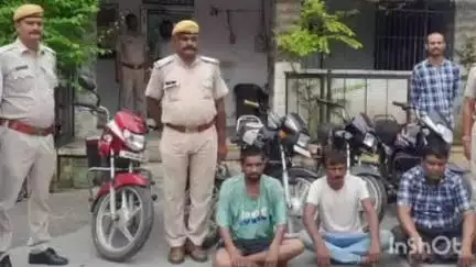 चित्तौड़गढ़: कलेक्ट्रेट पार्किंग से कांस्टेबल की बाइक चोरी सहित कई वारदातों का खुलासा, बाइक खरीददार समेत 3 लोगों को किया गया गिरफ्तार