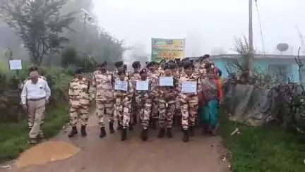 बाराकोट: आईटीबीपी की 36 वीं वाहिनी ने छमनियां लोहाघाट में नशे के खिलाफ निकाली रैली