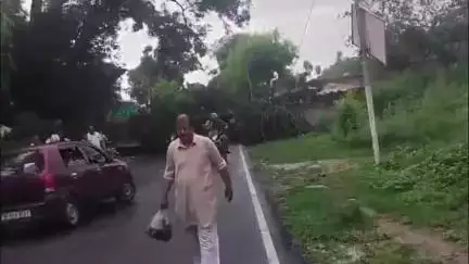 घनारी: दियोली में दौलतपुर चौक-गगरेट सड़क मार्ग पर गिरा पेड़, यातायात हुआ बाधित
