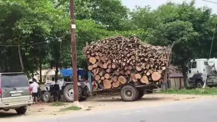 लहरपुर: खनन विभाग और सीओ ने मौरंग से लदे 2 ट्रकों और अवैध रूप से कट रही लकड़ी के खिलाफ की कार्रवाई, दर्ज किया अपराध