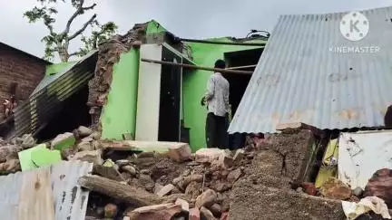 छीपाबड़ोद: राई में कड़ाके के साथ बिजली गिरी, गंभीर हादसा टल गया