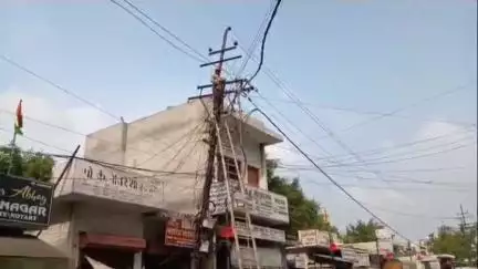 बरेली: बिना शटडाउन के खंभे पर चढ़े कर्मचारी को लगा करंट, डीएम ऑफिस के बाहर रोड पर काम के दौरान हुआ हादसा