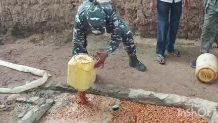पांडू: झरना कला और बटवलिया में अवैध शराब के खिलाफ बड़ी कार्रवाई, 125 किलो जावा महुआ और 20 लीटर महुआ शराब विनष्ट