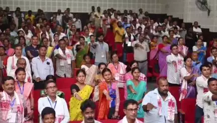 তেজপুৰ: পিঠাখোৱা চন্দ্ৰনাথ শৰ্মা স্মৃতি ভৱনত আজি অনুষ্ঠিত হয় ভাৰতীয় জনতা পাৰ্টিৰ বিহগুৰি মণ্ডলৰ কাৰ্যনিৰ্বাহক সভা