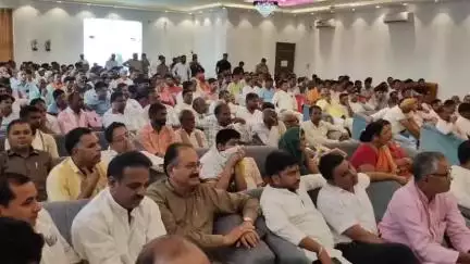 धनौरा: आपातकाल अध्याय के 50 वें वर्ष पूर्ण होने पर भाजपा ने गजरौला में संविधान हत्या दिवस का आयोजन किया