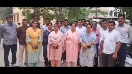 वनकर्मियों ने पदोन्नति की मांग को लेकर कलेक्टर सभागार में जिला SDM को ज्ञापन सौंपा