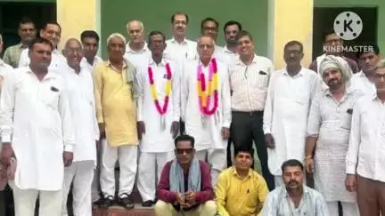नोहर: नोहर व्यापार संघ की बैठक में सर्वसम्मति से व्यापारी नेता इंद्राज भादू को अध्यक्ष चुना गया