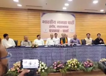 प्रेस वार्ता इंदौर को संबोधित करते हुए सुधांशु त्रिवेदी ने आपातकाल को बीते 50 वर्षों के बाद  भारतीय राजनीति का काला अध्य