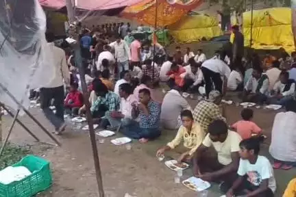 सहावर: बेहटा गांव में भागवत कथा के समापन के बाद भंडारे का हुआ आयोजन