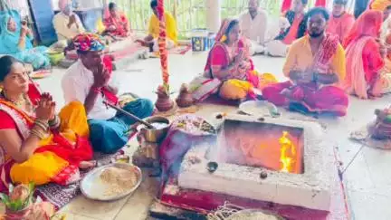 देवास: माता टेकरी पर होगा भंडारे का आयोजन, यज्ञ की पूर्णाहुति