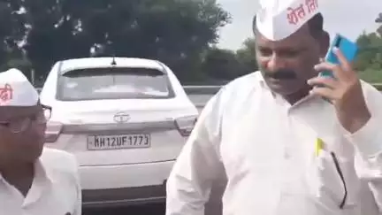 शिरूर: रांजणगाव खंडाळे गावच्या रस्त्याची  शिव मोजणीला