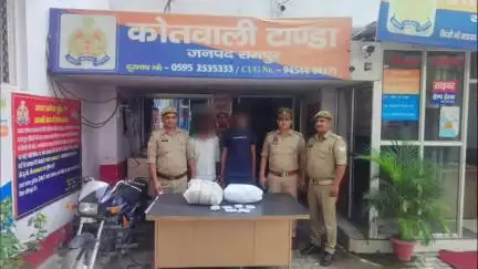 टांडा: थाना टांडा क्षेत्र से पुलिस ने तीन चोरी की घटनाओं का किया खुलासा, दो आरोपी माल के साथ गिरफ्तार