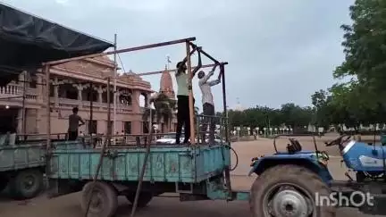 ધ્રાંગધ્રા: સંસ્કારધામ ગુરુકુળ ખાતે જગન્નાથજી ની રથયાત્રા લઈને તડામાર તૈયારીઓ શરૂ