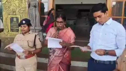 திருப்பூர் தெற்கு: போதை ஒழிப்பு தினத்தை முன்னிட்டு கலெக்டர் அலுவலகத்தில் துவங்கிய விழிப்புணர்வு பேரணியை மாவட்ட கலெக்டர் தொடங்கி வைத்தார்