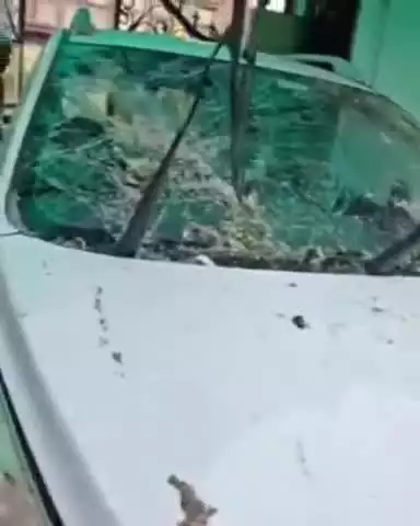 जगाधरी: तिलक नगर में बारिश से मकान का गिरा हिस्सा, कार व घर को हुआ नुकसान