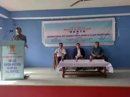 Media Workshop #Varta on the International Day Against Drug Abuse and Illicit Trafficking organised by PIB, Imphal begins in Manipur Press Club, Imphal.

#InternationalDayAgainstDrugAbuse