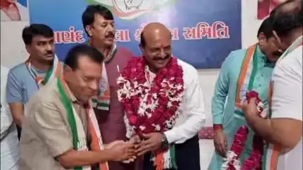 આણંદ શહેર: આણંદ જિલ્લા કોંગ્રેસ સમિતિ દ્વારા નવા જીલ્લા પ્રમુખ ની વરણી