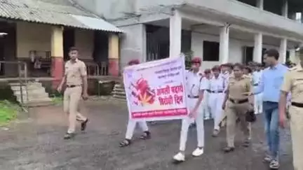 खालापूर: खालापूर पोलीस ठाणे यांच्या माध्यमातून परिसरातील विद्यालयात अंमली पदार्थ जनजागृती रॅली