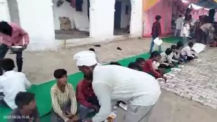 #पलेरा:- घूरा गांव में श्री १०८ श्री चौड़ा सरकार हनुमान मंदिर पर किया गया विशाल भंडारे का आयोजन
