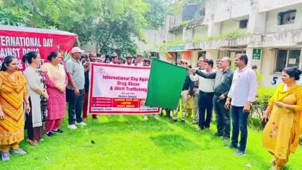 सोनीपत: सोनीपत में ‘अंतरराष्ट्रीय नशा निरोधक दिवस’ पर जागरूकता कार्यक्रम, सिविल अस्पताल में निकाली गई रैली