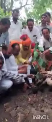 आष्टा: आष्टा मंडी में भाजपा किसान मोर्चा के प्रदेश अध्यक्ष ने पौधारोपण कर 'एक पेड़ मां के नाम' अभियान का किया शुभारंभ