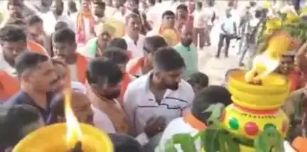 మేడ్చల్: గోల్కొండ బోనాల పండుగ ఉత్సవంలో పాల్గొన్న ఎంపీ ఈటెల రాజేందర్