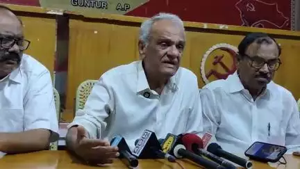 గుంటూరు: అమరావతి రాజధాని కోసం మరో 40 వేల ఎకరాలు అంటే స్థానిక ప్రజలకు నమ్మకం కలగడం లేదు: సిపిఐ జాతీయ కార్యదర్శి కె. నారాయణ