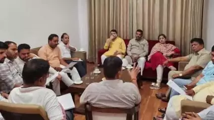पंचकूला: पीडब्ल्यूडी विश्राम गृह में पंचकूला, कालका एवं पिंजौर मंडलों के मंडल अध्यक्षों के साथ संगठनात्मक बैठक आयोजित