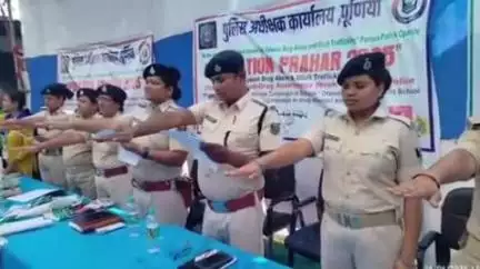 पूर्णिया पूर्व: खुश्कीबाग बगुला चौक पर पूर्णिया पुलिस ने नशा पीड़ितों के लिए लगाया मेडिकल कैम्प