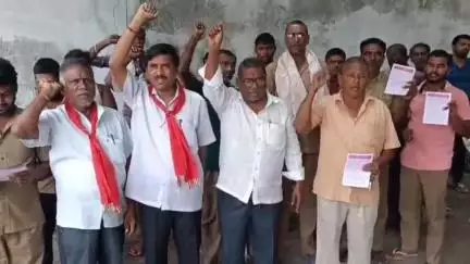 జులై 9న సార్వత్రిక సమ్మెను జయప్రదం చేయాలని పిలుపునిచ్చిన నరసరావుపేట ఏఐటీయూసీ నాయకులు