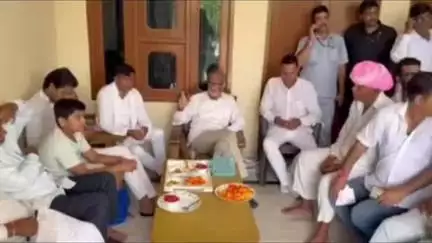 आमेर: जमवारामगढ़ के विधायक महेंद्र पाल मीणा ने जयपुर ग्रामीण संसद का अपने निवास जमवारामगढ़ में भव्य स्वागत किया