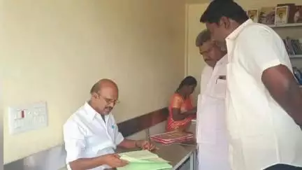 அரூர்: கலைஞர் நூலகத்தில் மு. அமைச்சர் பழனியப்பன் ஆய்வு