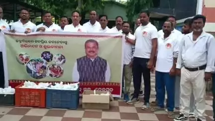 ଦେବଗଡ: କେନ୍ଦ୍ର ଶିକ୍ଷା ମନ୍ତ୍ରୀ ଧର୍ମେନ୍ଦ୍ର ପ୍ରଧାନଙ୍କ ଜନ୍ମଦିନ ଉପଲକ୍ଷେ ବିଜେପି ପକ୍ଷରୁ ଦେବଗଡ ପୌରାଂଚଳରେ ବିଭିନ୍ନ କାର୍ଯ୍ୟକ୍ରମ