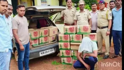 चंद्रपूर: चंद्रपूरः दीड लाख रुपयांच्या अवैध्य दारूसह आरोपीस अटक, पाथरी पोलिसांची बारसागड येथे  कारवाई
