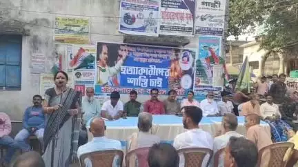 হরিহরপাড়া: তামান্না খাতুনের মৃত্যুর প্রতিবাদে হরিহরপাড়ায় কংগ্রেসের বিক্ষোভ সভা, উপস্থিত ব্লক সভাপতি