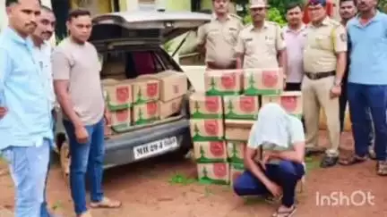 सावली: मेहा बूज येथील गोसीखुर्द नहराजवळ देशी दारू साठा जप्त; आरोपीला अटक