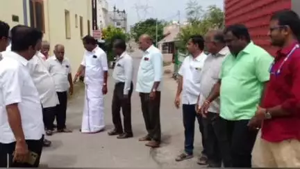 அரூர்: திரு வி க நகர் குடிநீர் டேங்க், கழிவுநீர், கால்வாய் அமைக்க எம்எல்ஏ சம்பத்குமார் ஆய்வு