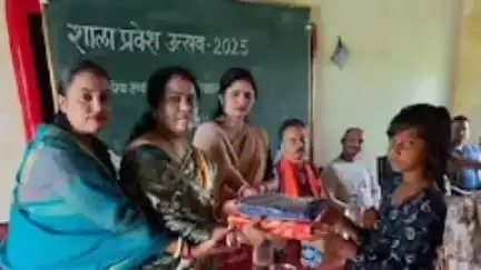 पखांजूर: बांदे शासकीय उच्च माध्यमिक विद्यालय में शाला प्रवेश उत्सव मनाया गया