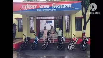 साबला: निठाउआ पुलिस ने बिना नंबर और कागजात की 6 बाइकें की जब्त