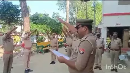 नवाबगंज: जैदपुर थाने में नशामुक्ति की पहल, पुलिस कर्मियों ने नशा न करने और दूसरों को जागरूक करने की ली शपथ