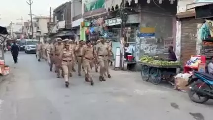 शाहजहांपुर: क्षेत्राधिकारी नगर पंकज पंत ने थाना सदर बाजार में मुहर्रम जुलूस के मार्ग का किया रूट मार्च