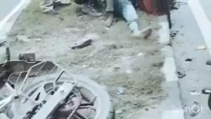 मावली: घाटा वाला माताजी के मंदिर के पास हाइवे रोड पर बाइक और कार की भिड़ंत में दो व्यक्ति घायल