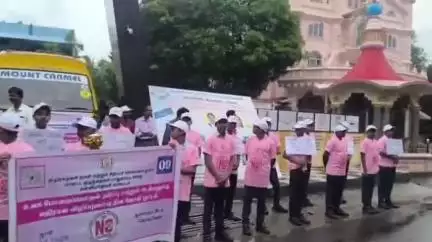 திருவட்டாறு: கொல்வேல் பகுதியில் உலக போதைப் பொருளுக்கு எதிரான விழிப்புணர்வு ஜோதி ஓட்டம் நடைபெற்றது