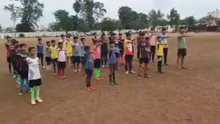पिपरिया: आर एन ए स्कूल के खेल मैदान पर नशा मुक्त भारत के लिए खिलाड़ियों ने ली शपथ
