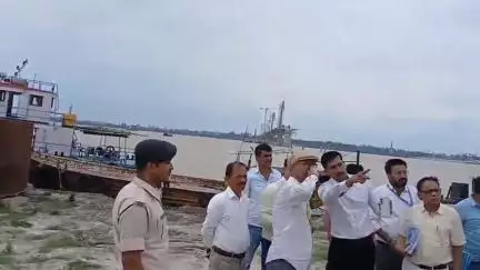 परबत्ता: बिहार राज्य पुल निर्माण निगम के अध्यक्ष ने निर्माणाधीन अगुवानी-सुल्तानगंज पुल का किया निरीक्षण
