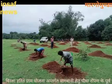 मारगोमुंडा: मारगोमुण्डा प्रखण्ड क्षेत्र के विभिन्न पंचायतों में बागबानी हेतु गढ़ा खोदाई कार्यक्रम का हुआ आयोजन ।