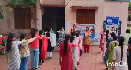 कुम्भराज: शासकीय कस्तूरबा कन्या महाविद्यालय में नशा मुक्त भारत पखवाड़ा, दिलाई गई शपथ