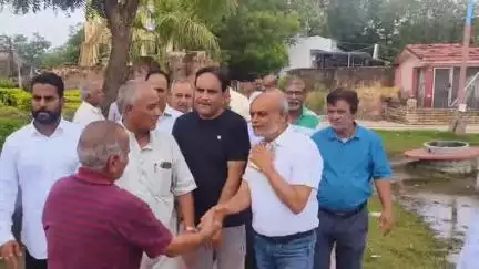 भीलवाड़ा: भीलवाड़ा विधायक अशोक कोठारी ने लव गार्डन क्षेत्र का निरीक्षण किया, अधिकारियों को दिए आवश्यक दिशा-निर्देश