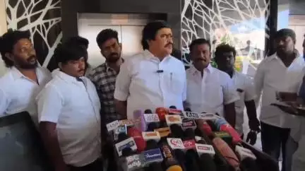 புதுக்கோட்டை: தங்கள் கூட்டணியை கெடுக்க திமுக சதி செய்கிறது MA கிரான்ட் ஹோட்டலில் முன்னாள் அமைச்சர் ராஜேந்திர பாலாஜி பேட்டி